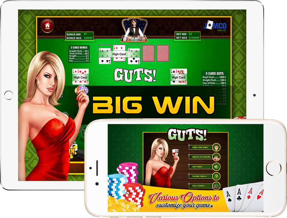 GUTS Poker is an iOS gaming app developed by an app development company in Los Angeles - RNF Technologies