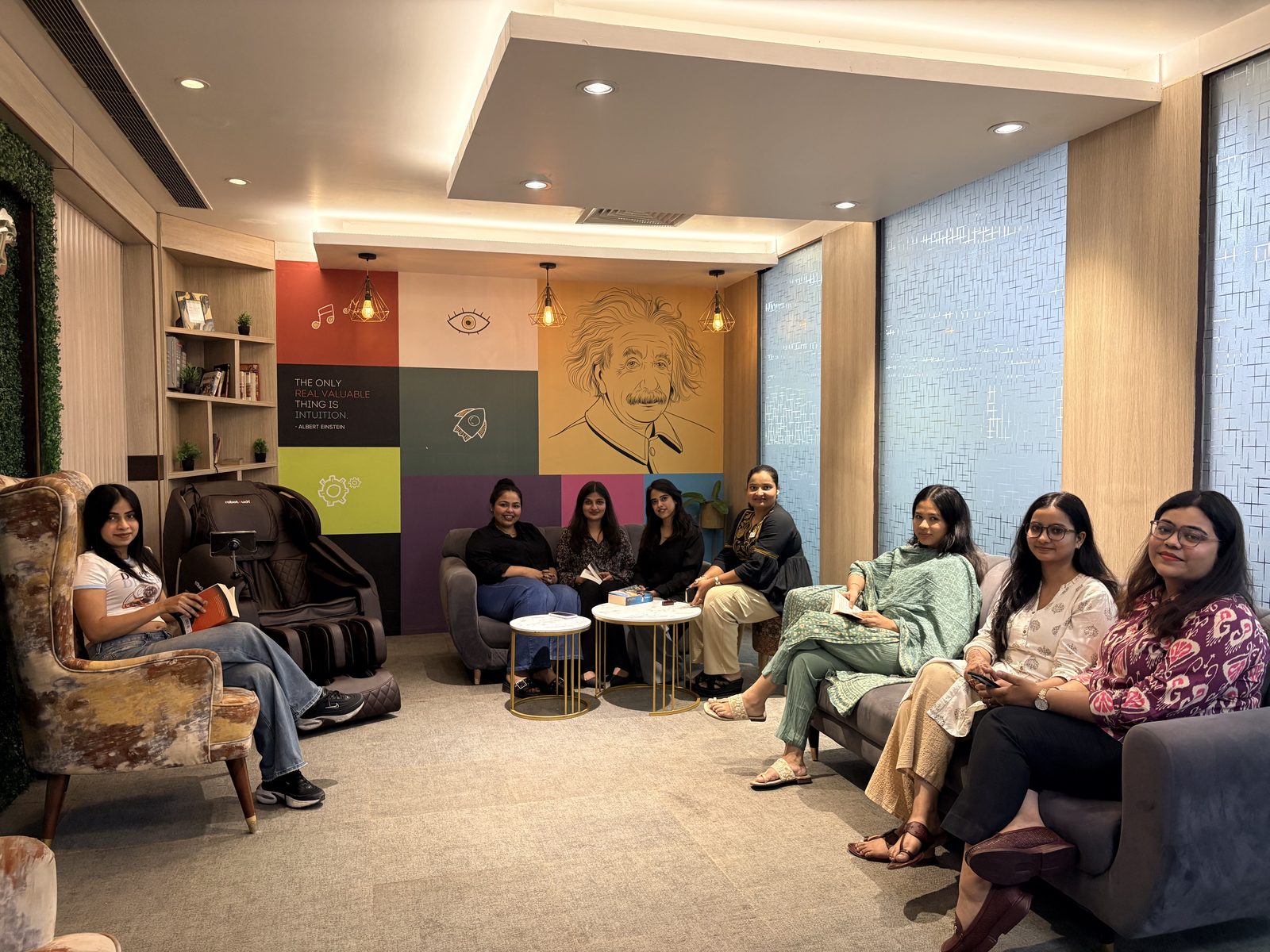 Colleagues in the lounge